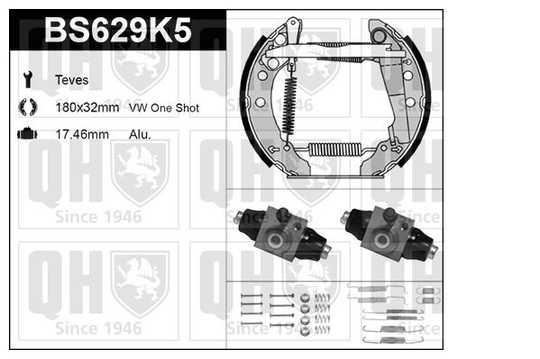 QUINTON HAZELL Piduriklotside komplekt BS629K5